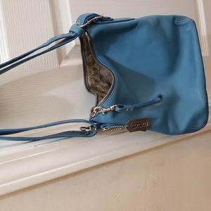Coach blue hobo shoulder purse
